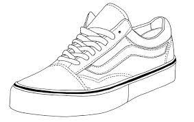 Draw the toe straps by drawing two arching lines (per strap) with the ends on the each side of your sandal. Vans Old Skool Sneakers Drawing Sneaker Art Shoes Drawing