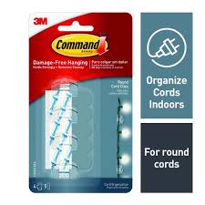 Second, this may not be the right forum. 3m Command Clear Round Cord Clip 4 Pack At Menards