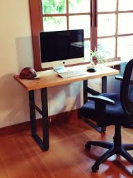 You can sit as you always do and then easily raise the large 32 x 20.5 desk and. Workshop 25 Wood Steel Custom Furniture Humboldt Writing Desk
