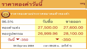 เช็ค ราคาทองวันนี้ 2 สลึง ล่าสุด ตามประกาศสมาคมค้าทองคำ ดู. à¸£à¸²à¸„à¸²à¸—à¸­à¸‡ à¸§ à¸™à¸™ à¸£ à¸§à¸‡à¹à¸£à¸‡350à¸šà¸²à¸—