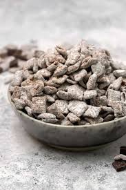 It's the chex puppy chow recipe made with chex cereal, chocolate chips, peanut butter, and powdered sugar. The Best Muddy Buddies Recipe Brown Eyed Baker