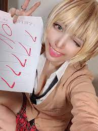 shiina on X: 「せんせぇ〜〜！！😜」 金髪ショート、碧目、犬歯、巨乳、ギャル でした！構ってくれた方ありがとうございました！✌︎好きな感じのギャルにしたぜ！ #貰った要素で創作宅コス  t.co3GX3p8GGKq  X