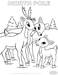 Christmas Coloring Pages Deer Coloring Pages Santa Coloring Pages Rudolph Coloring Pages