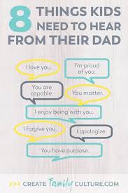 What Kids Need To Hear From Dad 8 Phrases Parenting And Kids Relationships Fatherhood Parenting Solutions Positive Parenting Solutions Parenting Quotes