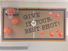 Basketball court clipboard white plastic board. 21 Basketball Bulletin Board Ideas Basketball Bulletin Boards Sports Theme Classroom Sports Classroom