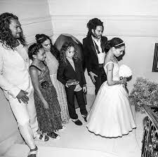 Zoë kravitz combined bike shorts and sparkly mesh for an insanely cool rehearsal dinner look. Zoe Kravitz Shares Brand New Wedding Photos