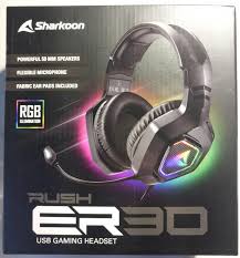 The rush er30 promises a comprehensive gaming experience where the most important thing is on board. å…¨æ–° Sharkoonæ—‹å‰›rush Er30 Rgb è€³ç½©å¼è€³æ©Ÿè€³éº¥éº¥å…‹é¢¨é›»ç«¶è€³æ©Ÿ éœ²å¤©æ‹è³£