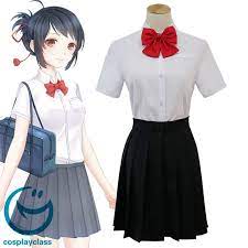 Beginners usually like to start with an easy cosplay, so that they can get the handle of things before working on the hard and another big favorite in the anime community, misa also has loads of outfits and is many people's first cosplay for a reason! Makoto Shinkai Your Name Miyamizu Mitsuha Cosplay Costume Makotoshinkai Yourname Miyamizumitsuha Cospla Cosplay Outfits Anime Inspired Outfits Easy Cosplay
