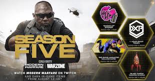 Aug nerf, bug fixes, more. Warzone Season 5 Twitch Drop Event Call Of Duty Modern Warfare Gamewith
