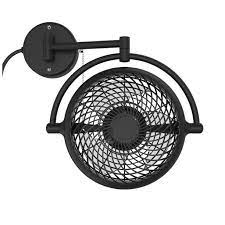 Circulation Fan With Adjustable Folding Arm Vivi 8 In Black Swivel U 00011 Walmart Com In 2021 Wall Mounted Fan Wall Mounted Fans Wall Fans