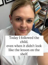 Sometimes the most meaningful work in the classroom isn't the one we  planned….it's the one the child creates. Today I chose to step back,  observe, and trust his process. He rearranged the