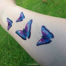 See more ideas about purple butterfly tattoo, purple butterfly, tattoos. 50 Off Butterfly Temporary Tattoo Butterfly Tattoo Purple Etsy Purple Butterfly Tattoo Blue Butterfly Tattoo Butterfly Tattoo Designs