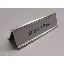Discover over 3143 of our best. Silver Black Aluminum Desk Name Plate For Office 1 5 Mm Rs 7 Square Inch Id 12723657812