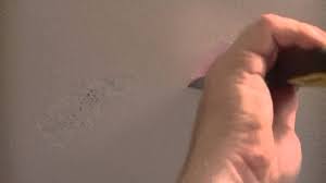 Once the area is nice and smooth and clean from debris, this is where you patch up any areas where the peeling paint had previously lived. How To Repair A Peeling Bathroom Ceiling Youtube