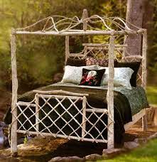 Here is a fun little pic of mr fieldmouse in the bed, testing the cusions, while mrs. Cottage Home Rustic Twig Furniture Twig Furniture Rustic Furniture Furniture
