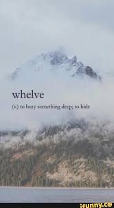 Whelve V To Bury Something Deep To Hide Unusual Words Weird Words Fancy Words