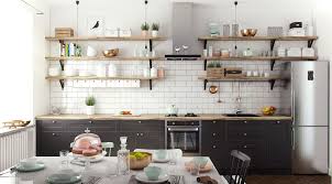 The shutters and trim give it some older elements; Scandinavian Kitchens Ideas Inspiration One Wall Kitchen Scandinavian Kitchen Design Scandinavian Kitchen