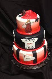 Miami Heat Baby Shower Cake Www Trendytreatz Com Baby Shower Cakes Baby Shower Shower Cakes