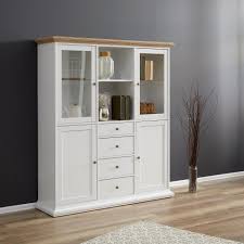Highboard Pariso Two Tone Danisches Bettenlager Danisches Bettenlager Esszimmerschrank Bettenlager