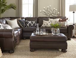 It's this particular combination of material. Living Room Decorating Ideas Dark Brown Leather Sofa Internal Home Design Brown Living Room Decor Living Room Leather Brown Leather Couch Living Room