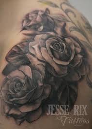 Black Roses On Back And Shoulders I Will Have A Tattoo By Jesse Rix Someday Tattoos White Rose Tattoos Rose Tattoos For Men