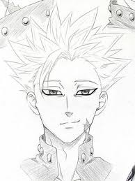 Ban E Um Dos Melhore In 2020 Anime Character Drawing Anime Sketch Anime Drawings Sketches