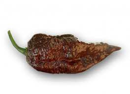 The number exactly in the middle between the minimum and maximum scoville heat units of the pepper. Trinidad Scorpion Chocolate Chili Samen Scovilla