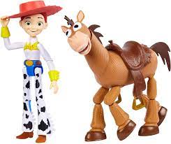 She is the deuteragonist of toy story 2, the tritagonist of toy story 3, a supporting character in toy story toons, toy story that time forgot and toy story 4 and the protagonist of toy story of terror!. Disney Pixar Toy Story Gjh82 Jessie Und Bully Abenteuer 2er Pack Spielzeug Ab 3 Jahren Amazon De Spielzeug