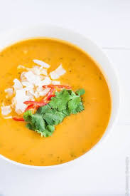 Thai Pumpkin Soup With Coconut Milk Vegan Recipe Yummly Recipe Vegan Pumpkin Soup Pumpkin Soup Recipe Thai Pumpkin Soup
