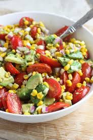 Black Bean Corn Tomato Salad Calories Avocado Tomato Corn Salad Bake Your Day Healthy Recipes Corn Tomato Salad Cooking Recipes