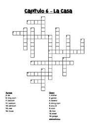 In the second half, the puzzles are all in spanish and thus are. Spanish 1 Spanish House Crossword Spanish Teacher Resources Spanish 1 How To Speak Spanish