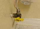 Gas shut off valve dryer