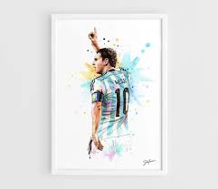 Lionel Messi Argentina National Football Team Fifa By Nazarart 25 00 Poster Prints Soccer Artwork Posters Art Prints