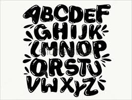This lovely script font comes with full uppercase and lowercase. 30 Alphabet Bubble Letters Free Alphabet Templates Bubble Letter Fonts Lettering Alphabet Lettering