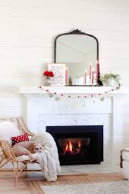 Pretty in pink & gray: Chic Valentine S Day Mantel Decor Modern Glam