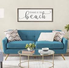 Beach House Decor Beach Signs Beach Wall Art Large Framed Beach Farmhouse Sign Coastal Decorating Living Room Wall Decor Living Room Living Room Decor