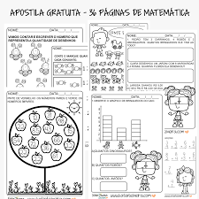 Apostila Gratuita Em Pdf 36 Atividades De Matematica Para Alfabetizacao