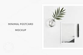 Minimal Postcard Mockup By Sarah Gerald On Creativemarket Postcard Mockup Branding Photos Postcard