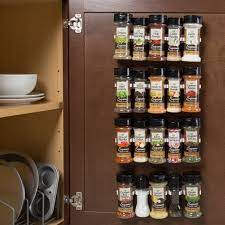 Spice container access doesn't get any better than this. Spice Rack Organizer Cabinet Gripper Clip Strips For Kitchen Countertop And Pantry Organization And Spices Storage By Lavish Home Walmart Com Walmart Com