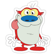 Ren And Stimpy Sticker By Artbymeganbrock In 2021 Nickelodeon Cartoon Characters Favorite Cartoon Character Drawing Cartoon Characters