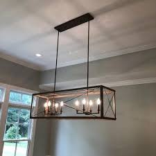 Cushman 8 Light Candle Style Square Rectangle Chandelier Bulb Included No Dinning Room Light Fixture Rectangle Chandelier Dining Room Light Fixtures