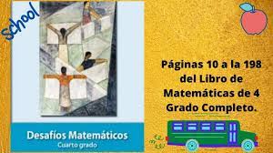 Desafíos matemáticos 1°, 2°, 3°, 4°, 5°, 6° primaria. Matematicas 4 Grado Todo El Libro Contestado Youtube