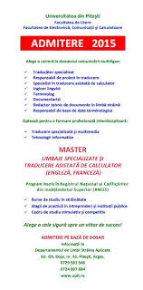 The university of piteşti is a public university in piteşti, romania, founded in 1962. Inscrieri Pentru Noul Master De La Universitatea PiteÈ™ti Epitesti