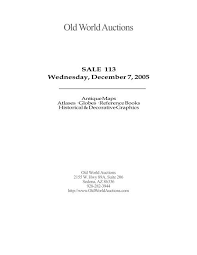 We are a long established company, owned by jeremy sewell, the well known enthusiast, dealer and expert in antique art. Pdf Catalog Old World Auctions