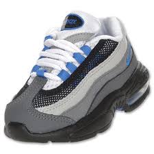 Nike Toddler Air Max 95 Running Shoes White Blue Spark Grey 45 99 Best Sneakers Baby Shoes Brooks Sneaker