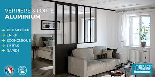 Verriere sur mesure avec porte. Espace Verriere Verriere D Atelier Verriere Interieure Verriere Alu