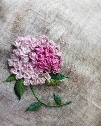 Hydrangea Embroidery Vyshivka Brazilian Embroidery Ribbon Embroidery Embroidery Kits