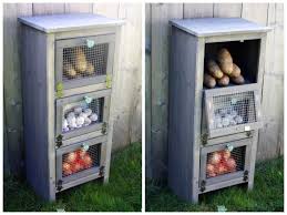 Potato bins for pantry floor counter or wall. Vegetable Bin Cupboard Ana White