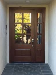 Steves Sons 64 In X 80 In Savannah Clear 6 Lite Lhis Mahogany Stained Wood Prehung Front Door With Double 12 In Sidelites M6410 123012 Ct 4ilh The Home D Glass Front Door
