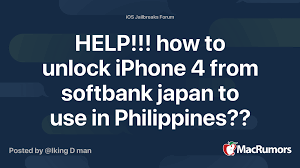 Iphone softbank japan unlock service instructions: Help How To Unlock Iphone 4 From Softbank Japan To Use In Philippines Macrumors Forums